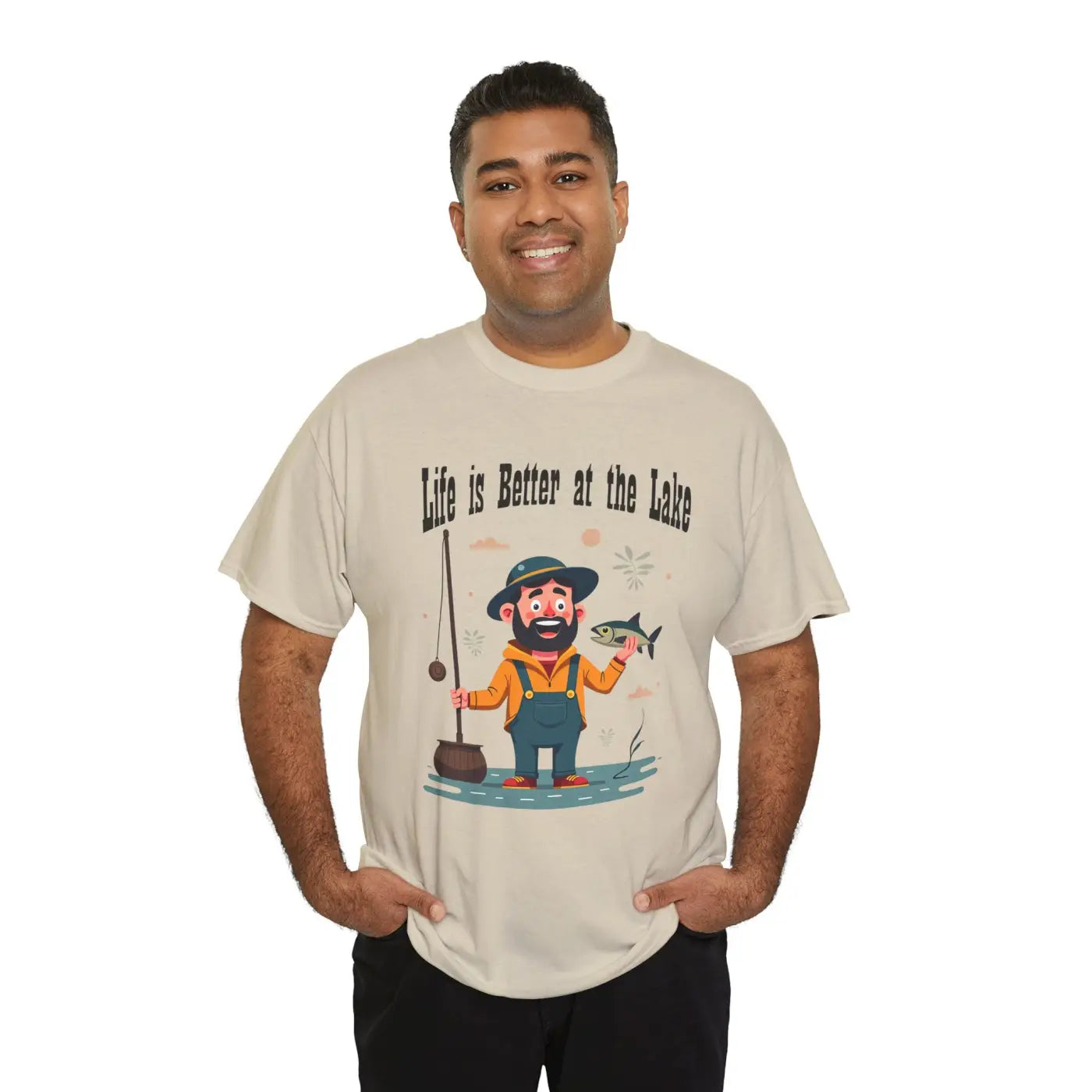 Lake Life Heavy Cotton Tee - Breezy Lakeside Vibes - DipaliZ