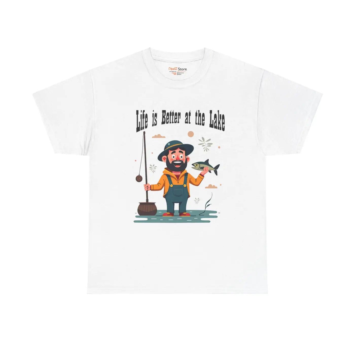 Lake Life Heavy Cotton Tee - Breezy Lakeside Vibes - DipaliZ