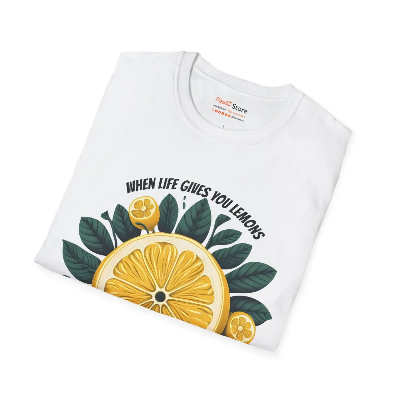 Unisex Softstyle T-Shirt - Sliced Lemon Design - DipaliZ