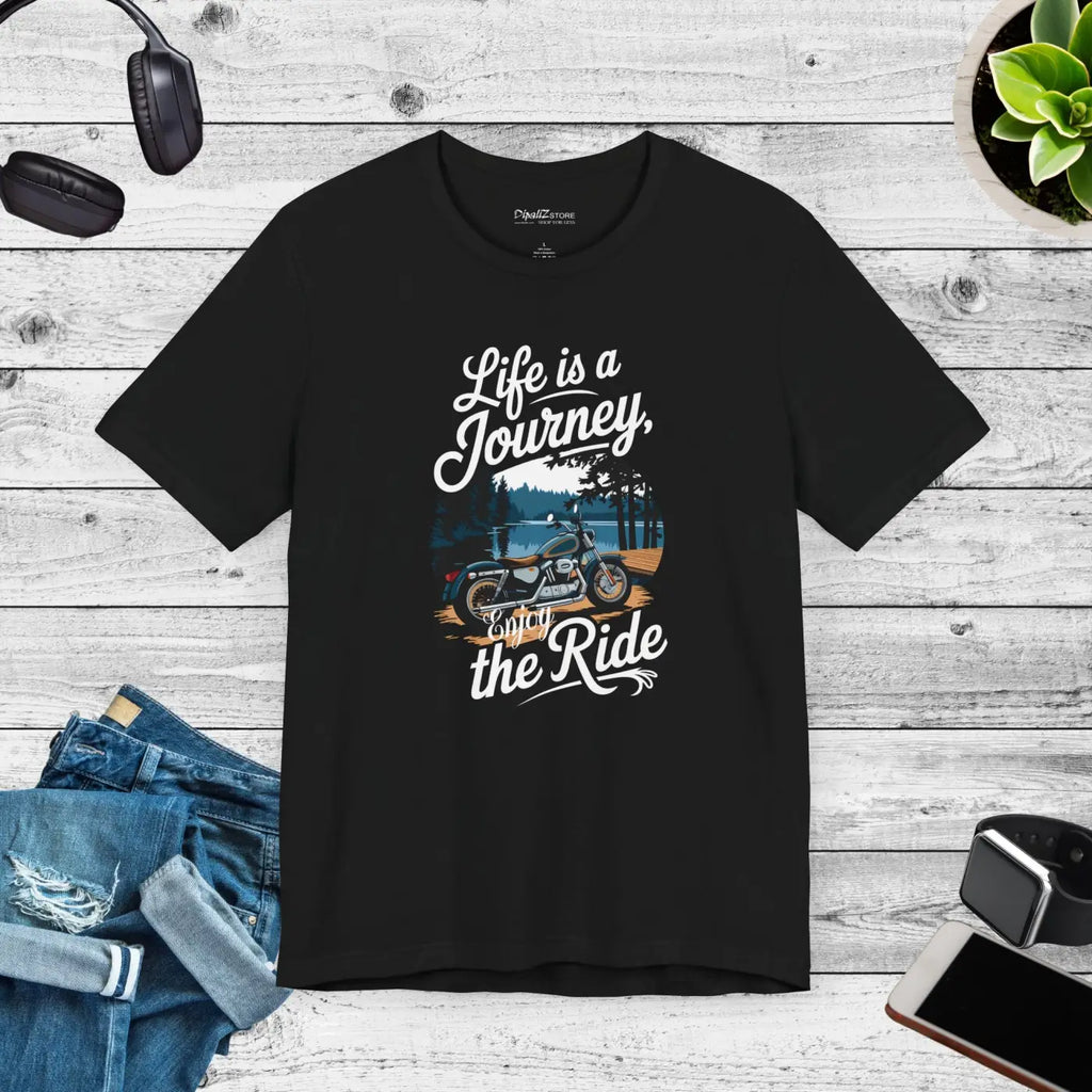 Life's Journey Unisex Jersey Short Sleeve Tee - Motorcycle - DipaliZ