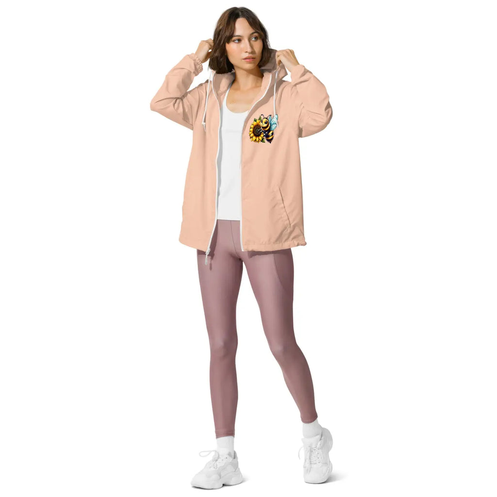Unisex Lightweight Zip Windbreaker - Adventure Ready - DipaliZ