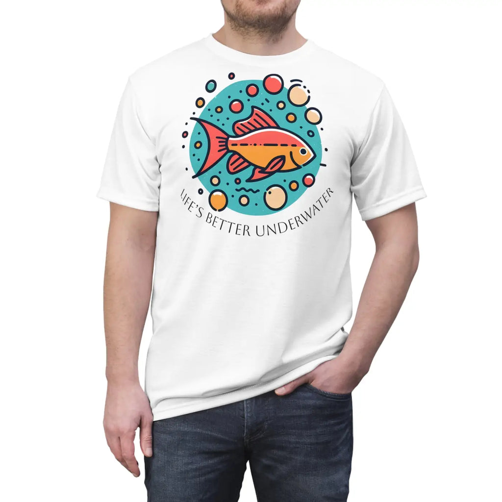 Underwater Unisex Tee - Ocean Vibes Sea Style - DipaliZ