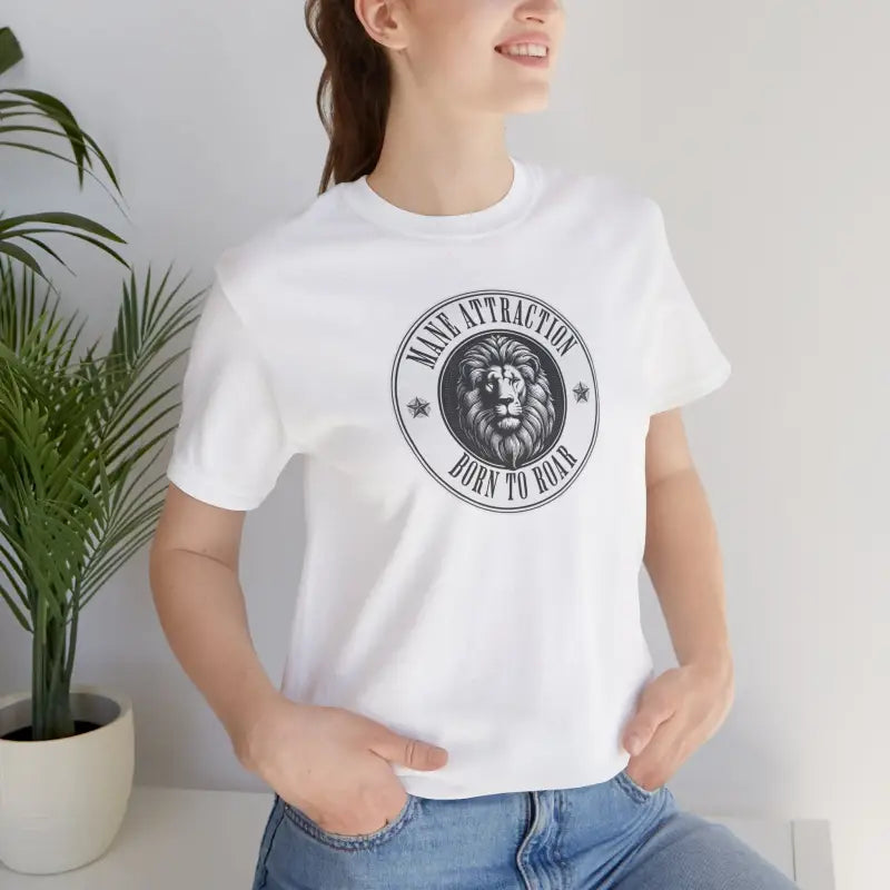 Lion Born To Roar Tee - Soft Cotton Quality Print - DipaliZ
