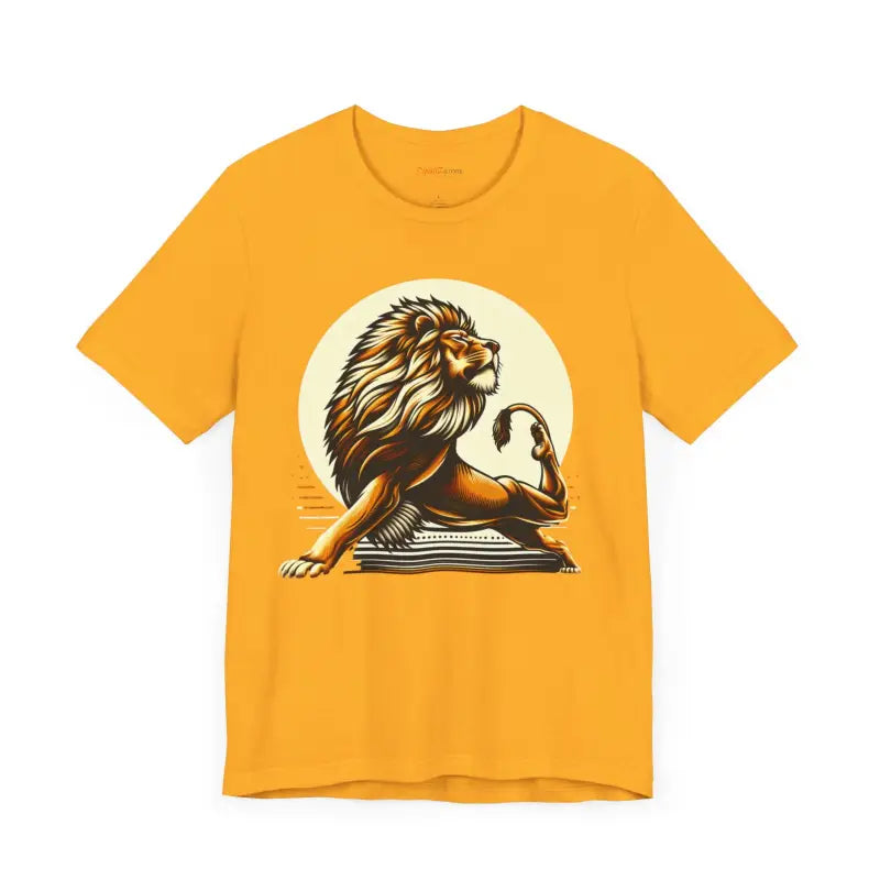 Lion Yoga Short Sleeve Tee - Warrior Performance - DipaliZ
