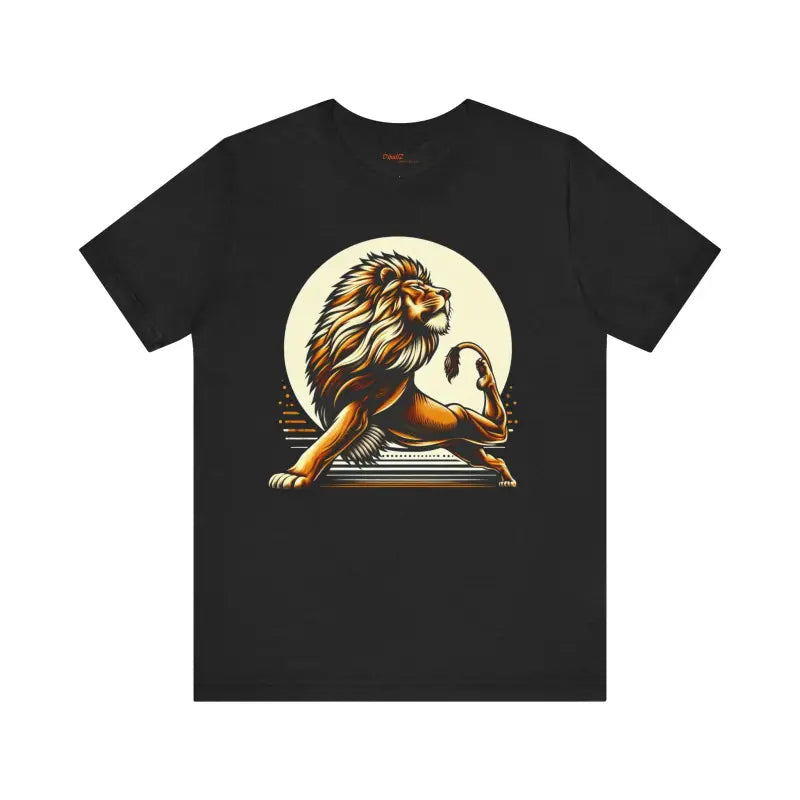 Lion Yoga Short Sleeve Tee - Warrior Performance - DipaliZ