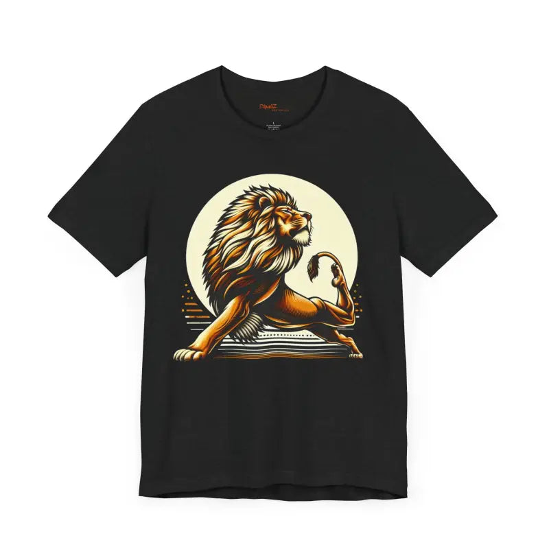 Lion Yoga Short Sleeve Tee - Warrior Performance - DipaliZ