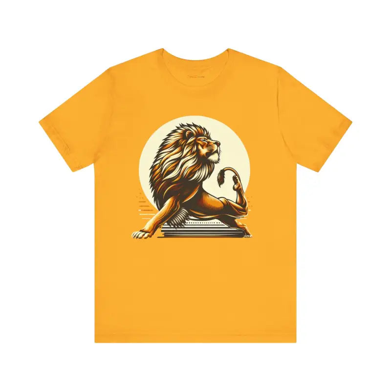 Lion Yoga Short Sleeve Tee - Warrior Performance - DipaliZ