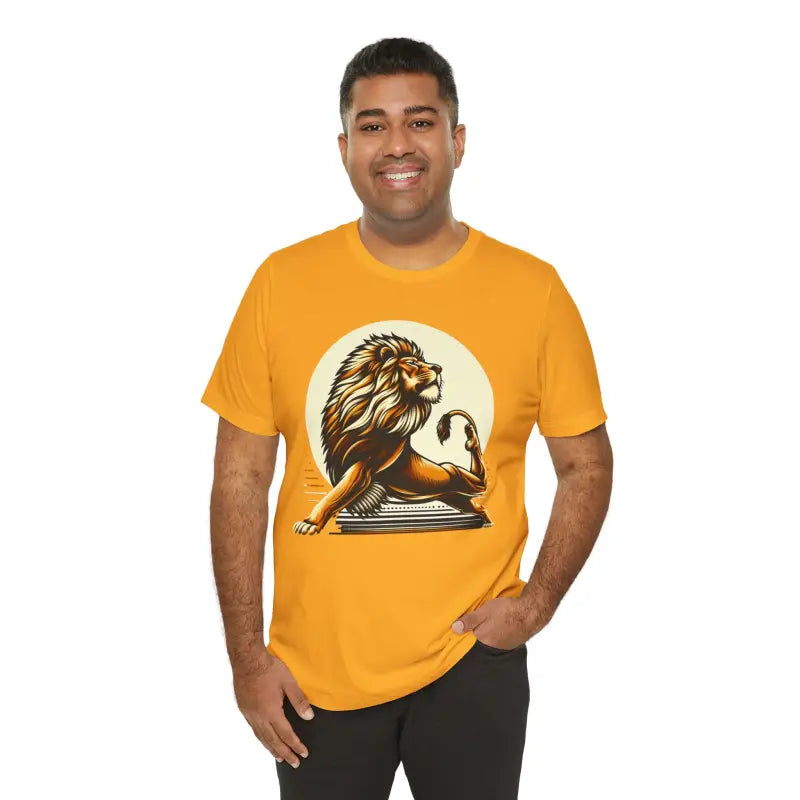 Lion Yoga Short Sleeve Tee - Warrior Performance - DipaliZ