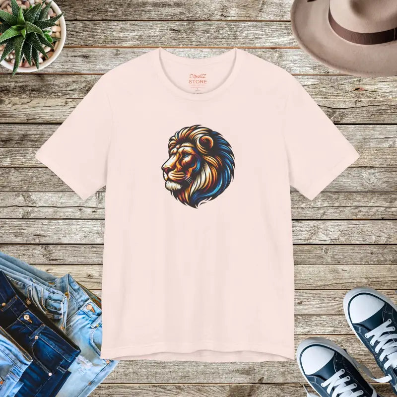 Lion Roar Unisex Jersey Tee - Soft Cotton Short Sleeve - DipaliZ
