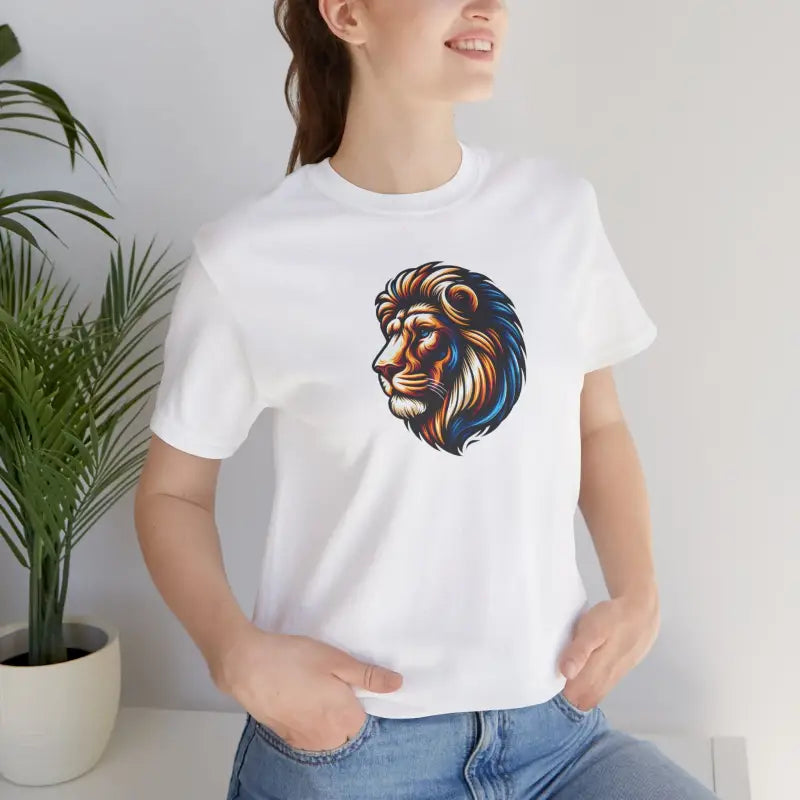 Lion Roar Unisex Jersey Tee - Soft Cotton Short Sleeve - DipaliZ