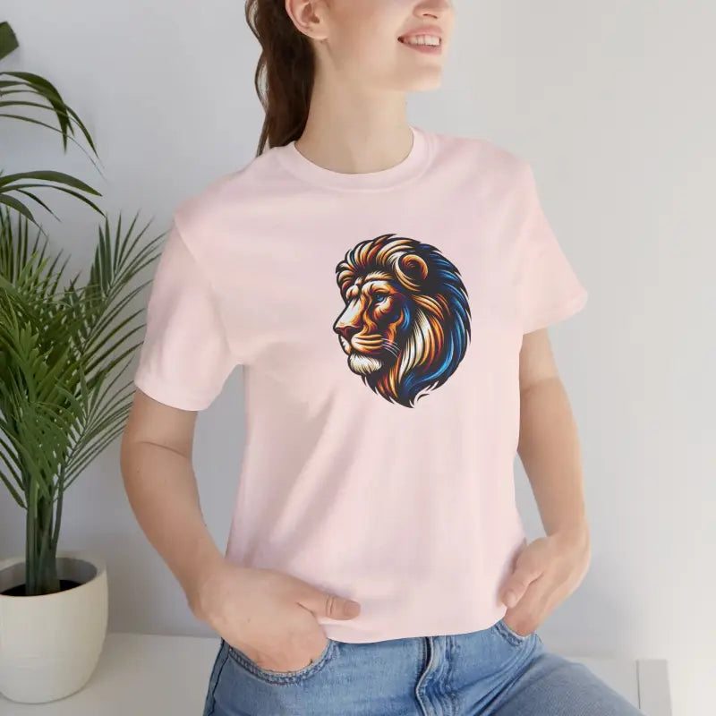 Lion Roar Unisex Jersey Tee - Soft Cotton Short Sleeve - DipaliZ