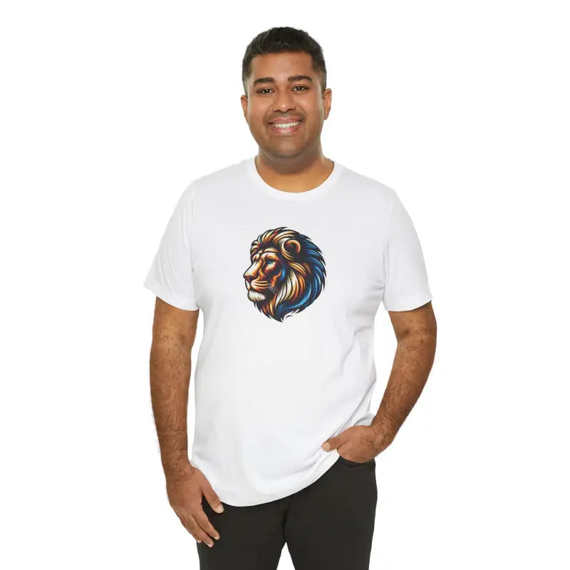 Lion Roar Unisex Jersey Tee - Soft Cotton Short Sleeve - DipaliZ