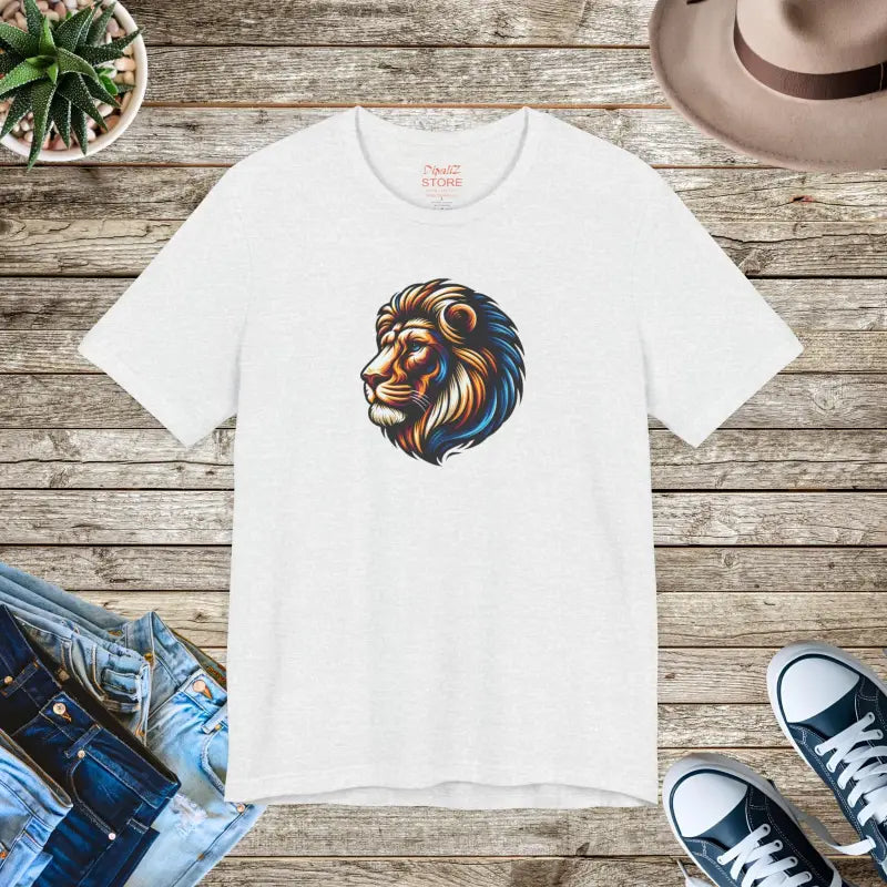 Lion Roar Unisex Jersey Tee - Soft Cotton Short Sleeve - DipaliZ
