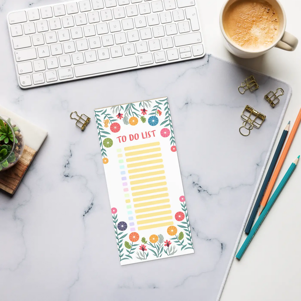 Floral Border Notepad - Stunning Borders for Bold Ideas - DipaliZ