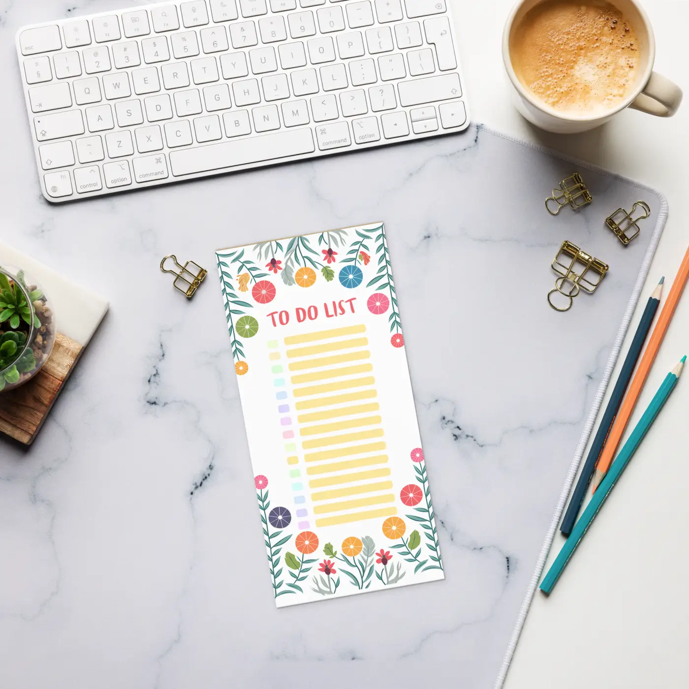 Floral Border Notepad - Stunning Borders for Bold Ideas - DipaliZ
