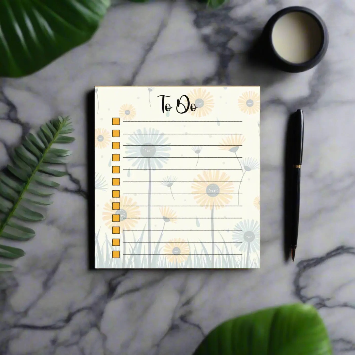 Floral Planner Notepad - Chic Fashion Accessory - DipaliZ