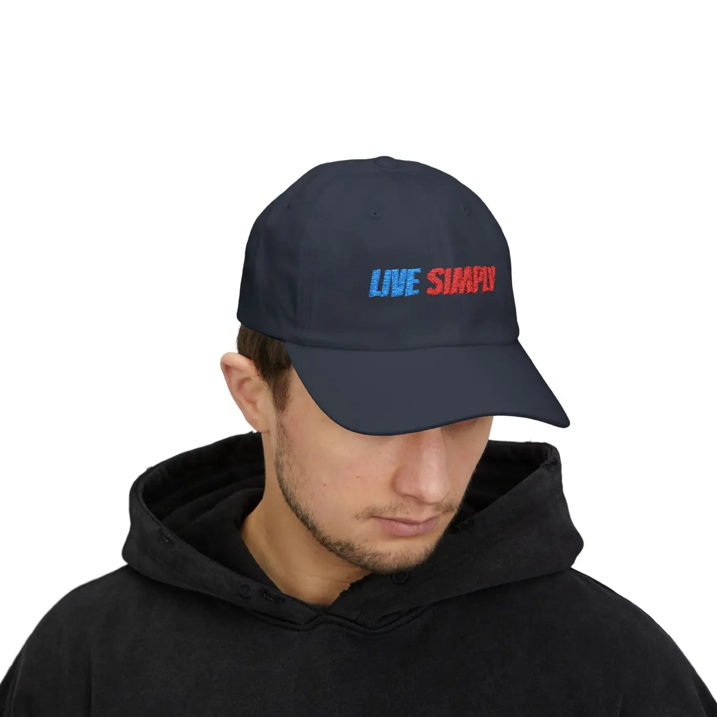 Live Simply Classic Dad Cap - Minimalist Style - DipaliZ