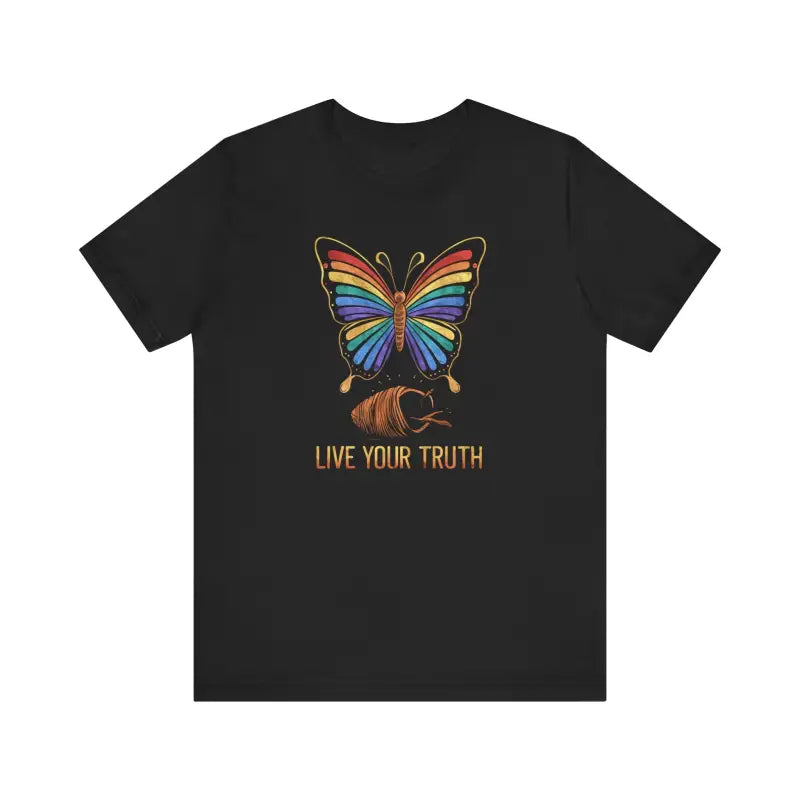 Live Your Truth Butterfly Tee - Unisex Jersey Pride - DipaliZ