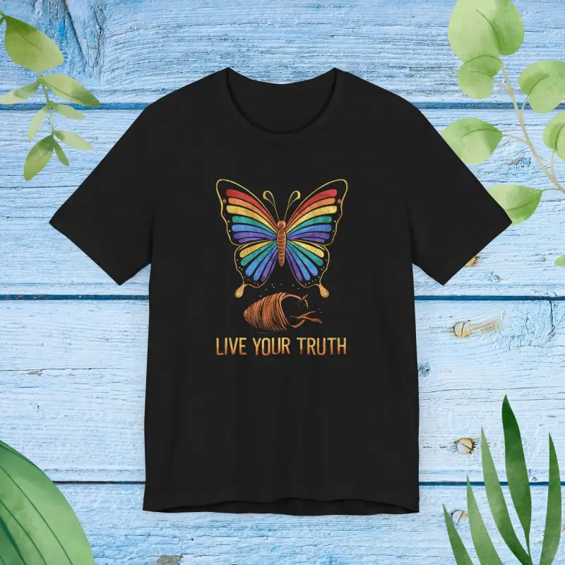 Live Your Truth Butterfly Tee - Unisex Jersey Pride - DipaliZ