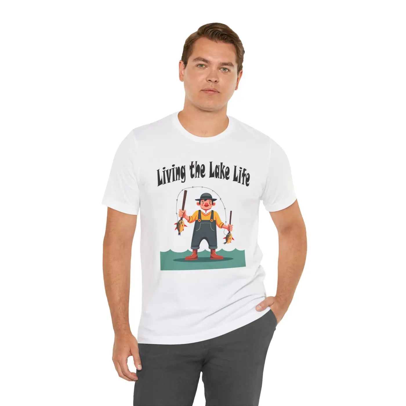 Unisex Jersey Short Sleeve Tee - Lake Life Vibes - DipaliZ