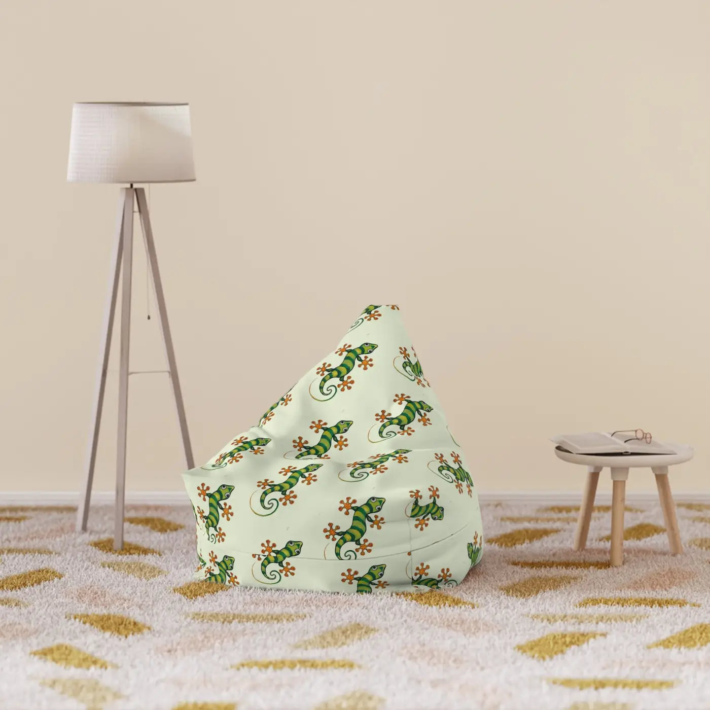 Lizard Bean Bag Cover - Durable Polyester Design - DipaliZ
