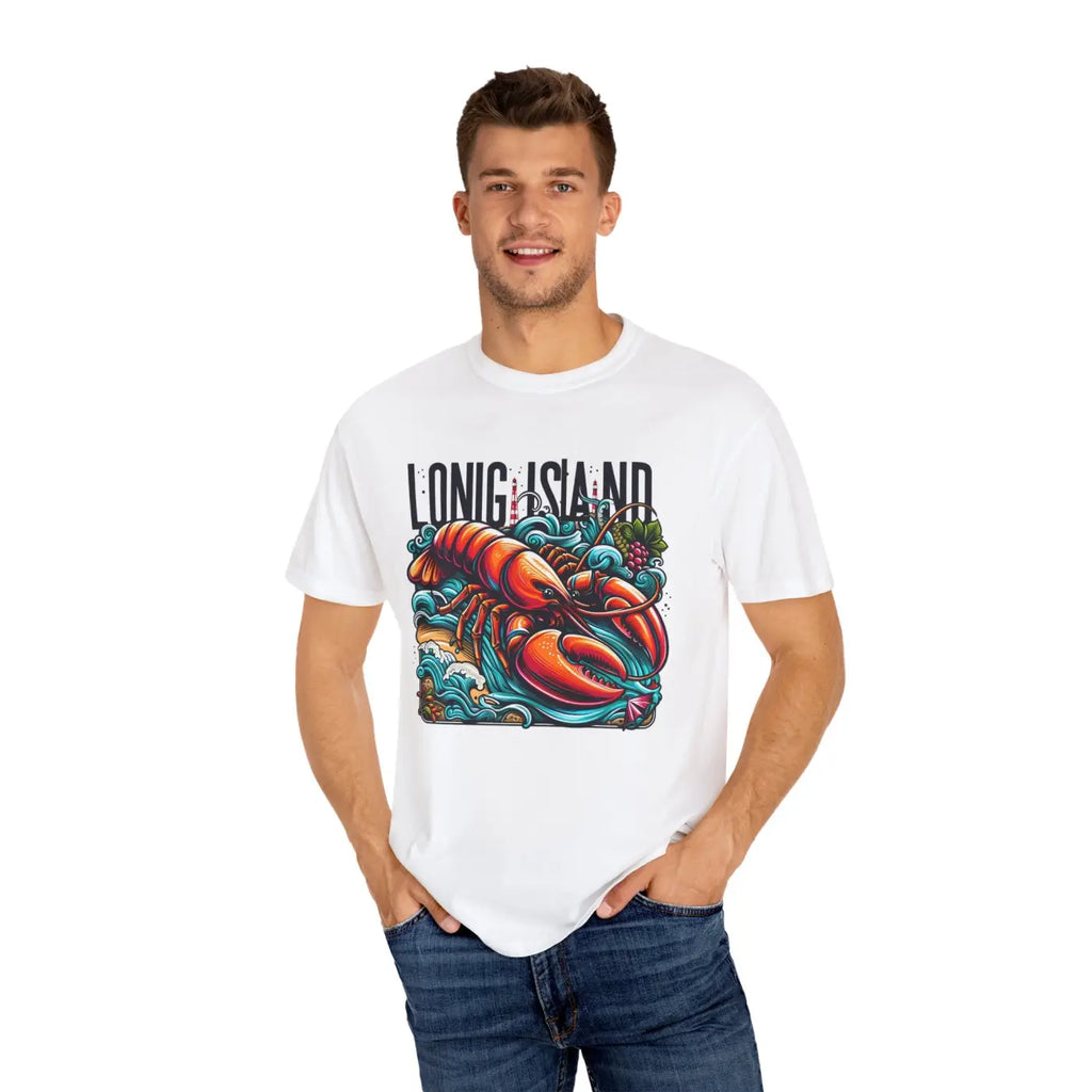 Long Island Lobster Tee - Comfort Colors Garment Dyed - DipaliZ
