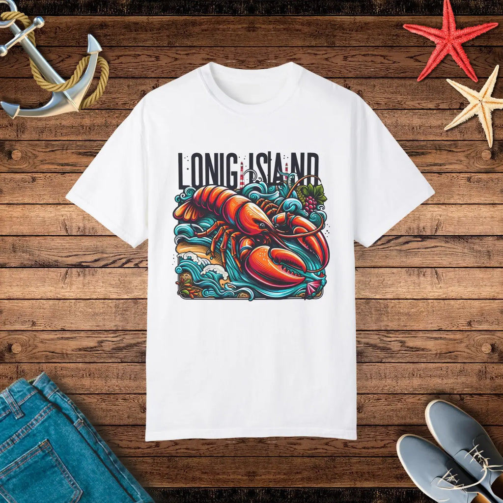 Long Island Lobster Tee - Comfort Colors Garment Dyed - DipaliZ