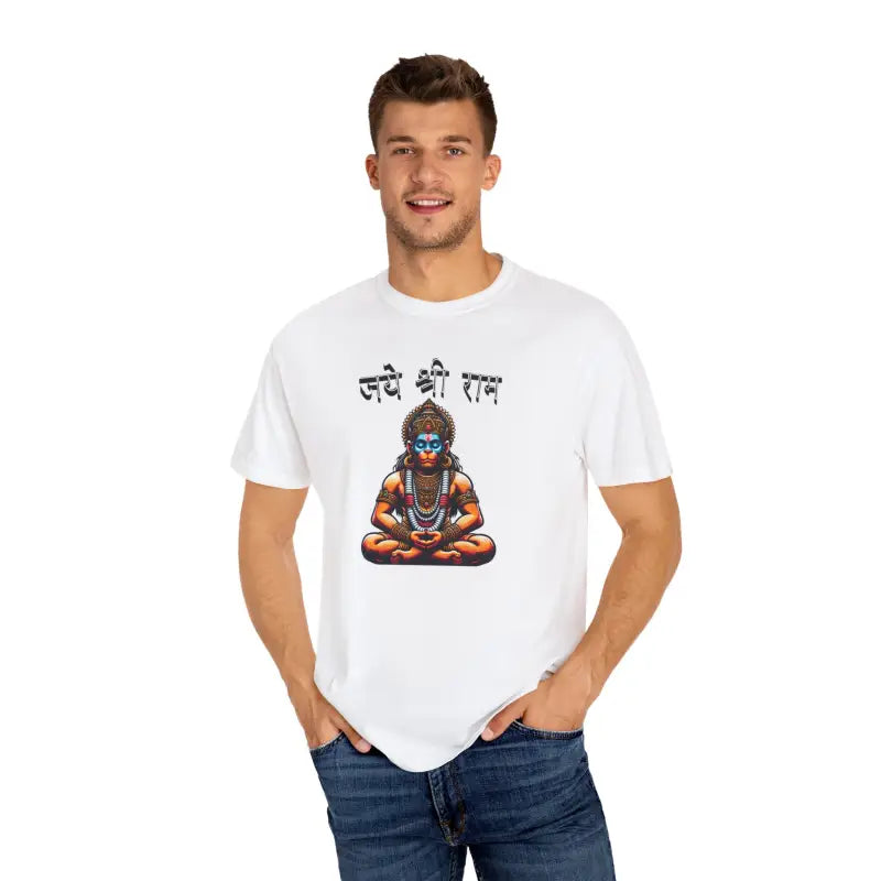 Jai Shri Ram Tee - Dyed T Shirt for Devotion - DipaliZ
