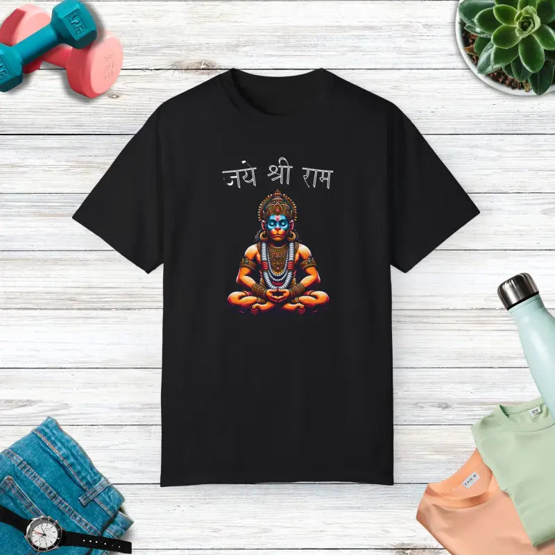 Jai Shri Ram Tee - Dyed T Shirt for Devotion - DipaliZ