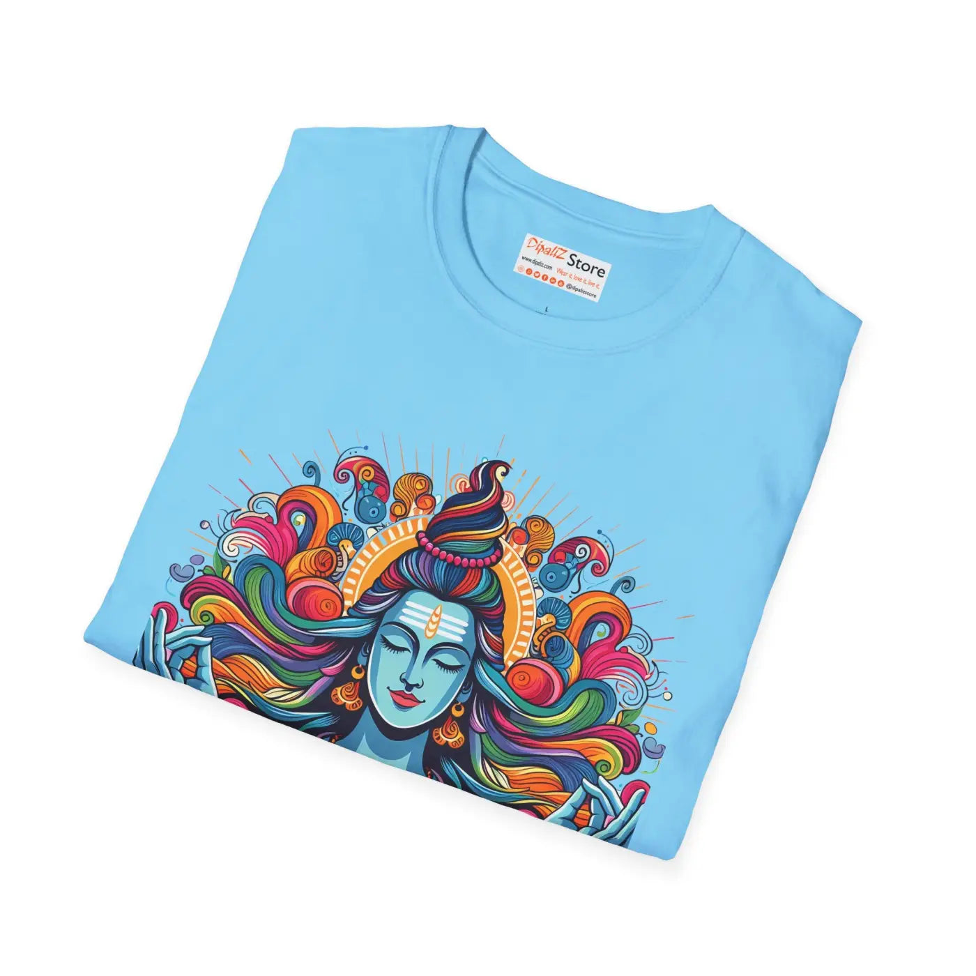 Divine Lord Shiva Unisex Softstyle Cotton Tee - DipaliZ