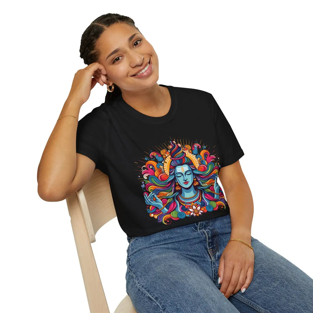 Divine Lord Shiva Unisex Softstyle Cotton Tee - DipaliZ