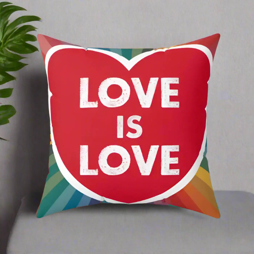 Gay Pride Pillows - Vibrant Polyester Throw Pillows - DipaliZ