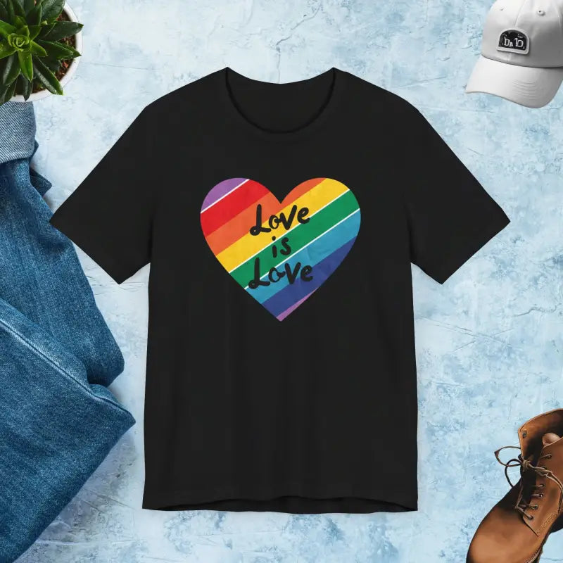 Love Is Love Gay Tee - Jersey Short Sleeve Pride - DipaliZ