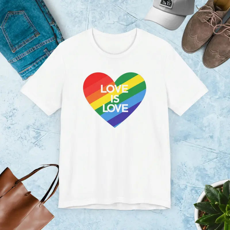 Love Is Love Tee - Unisex Gay Pride Jersey - DipaliZ