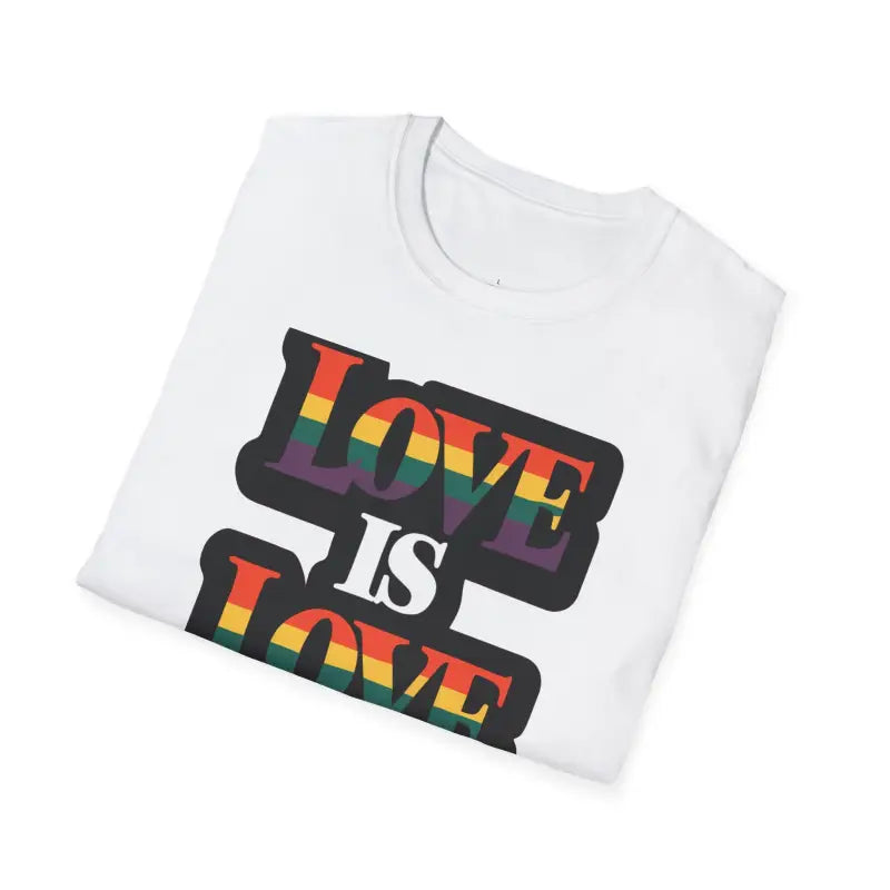 Love Is Love Gay Pride Unisex Tee - Allyship Statement - DipaliZ