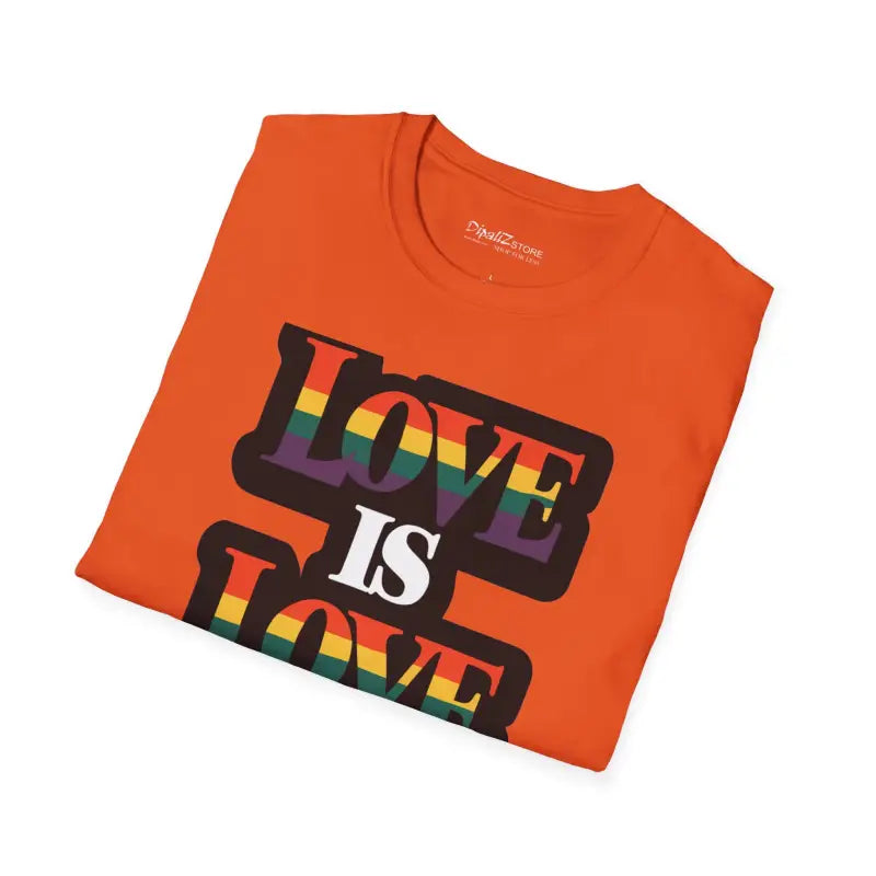 Love Is Love Gay Pride Unisex Tee - Allyship Statement - DipaliZ