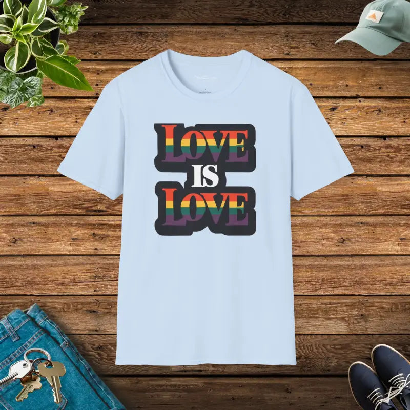 Love Is Love Gay Pride Unisex Tee - Allyship Statement - DipaliZ