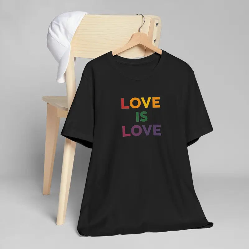 Love is Love Tee - Sustainable Unisex Jersey Pride Day - DipaliZ