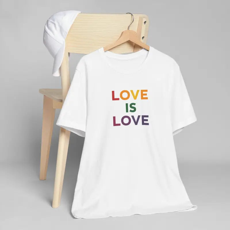 Love is Love Tee - Sustainable Unisex Jersey Pride Day - DipaliZ