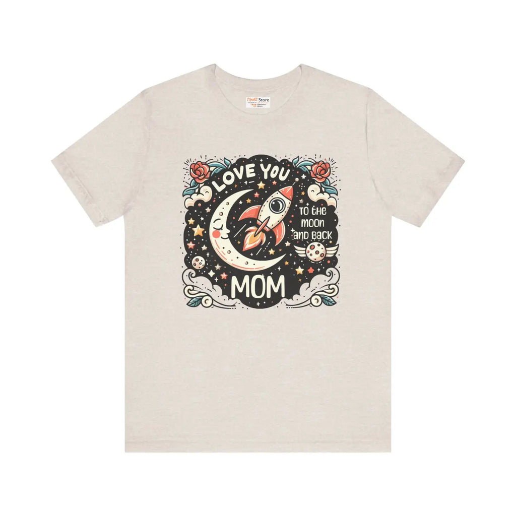 Mom Tee Short Sleeve Love Rocket Graphic Unisex Jersey - DipaliZ