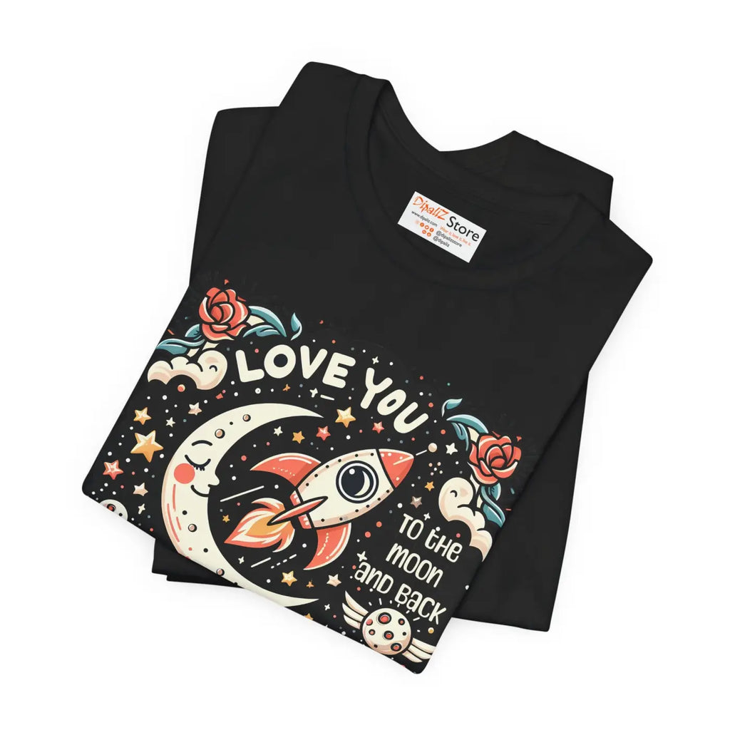 Mom Tee Short Sleeve Love Rocket Graphic Unisex Jersey - DipaliZ