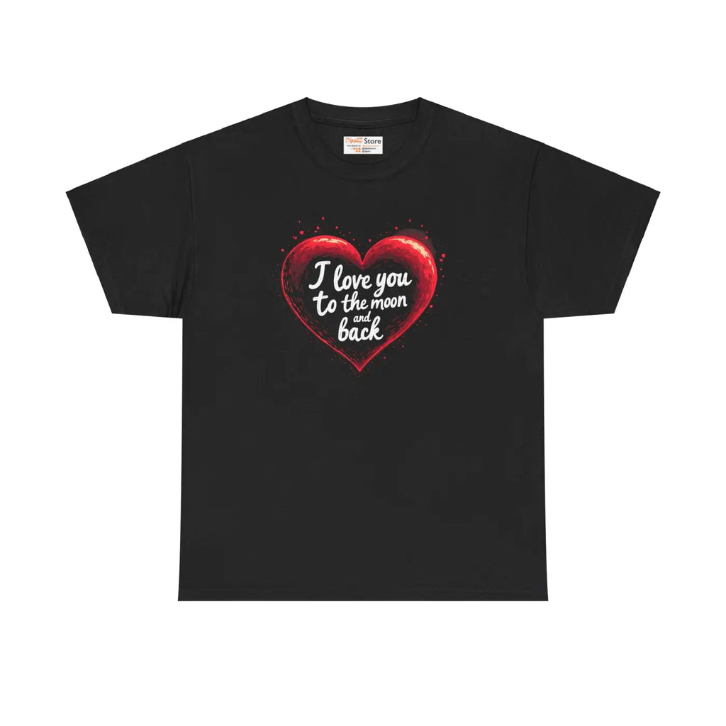 Moon Unisex Heavy Cotton Tee - Specially Spun Love Design - DipaliZ