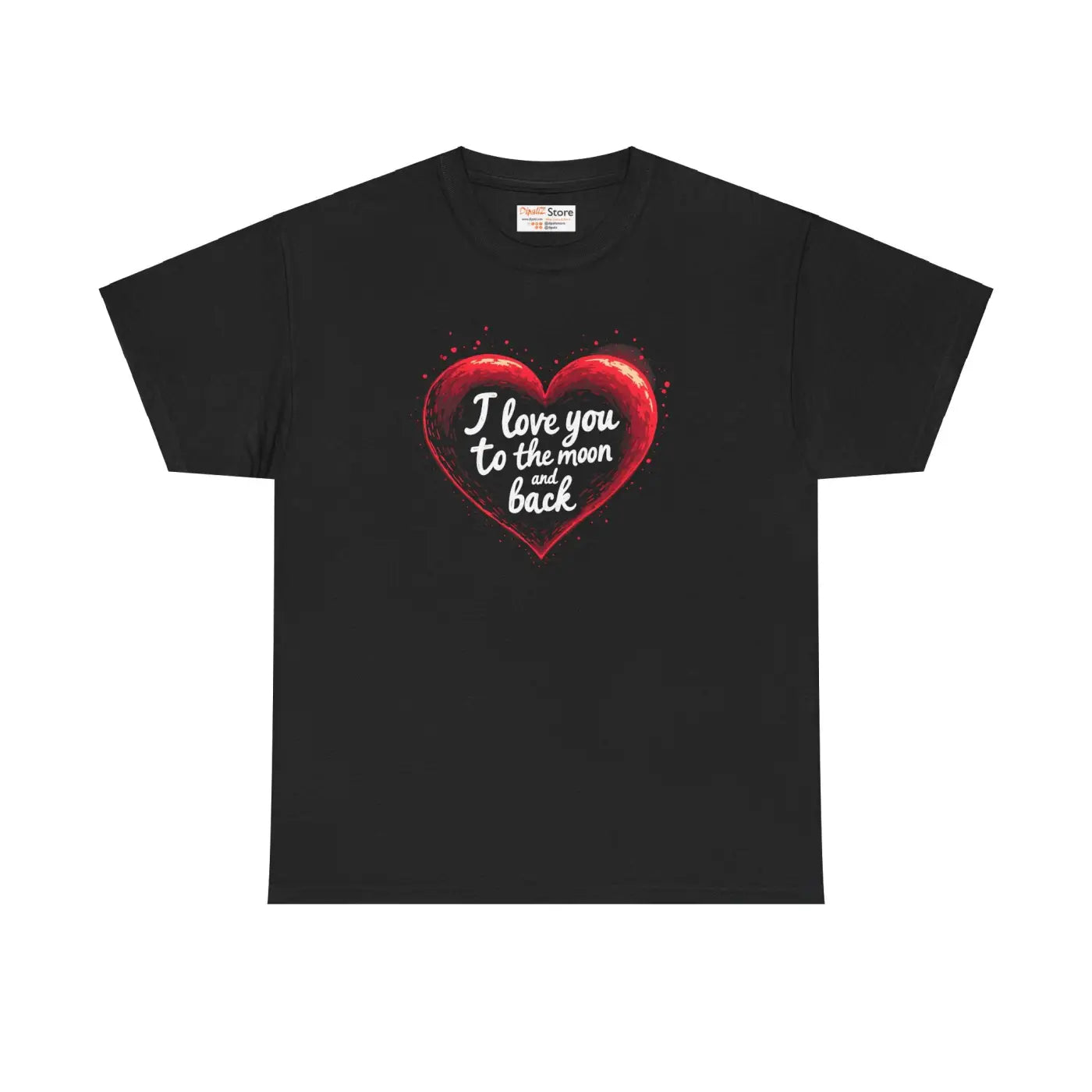 Moon Unisex Heavy Cotton Tee - Specially Spun Love Design - DipaliZ