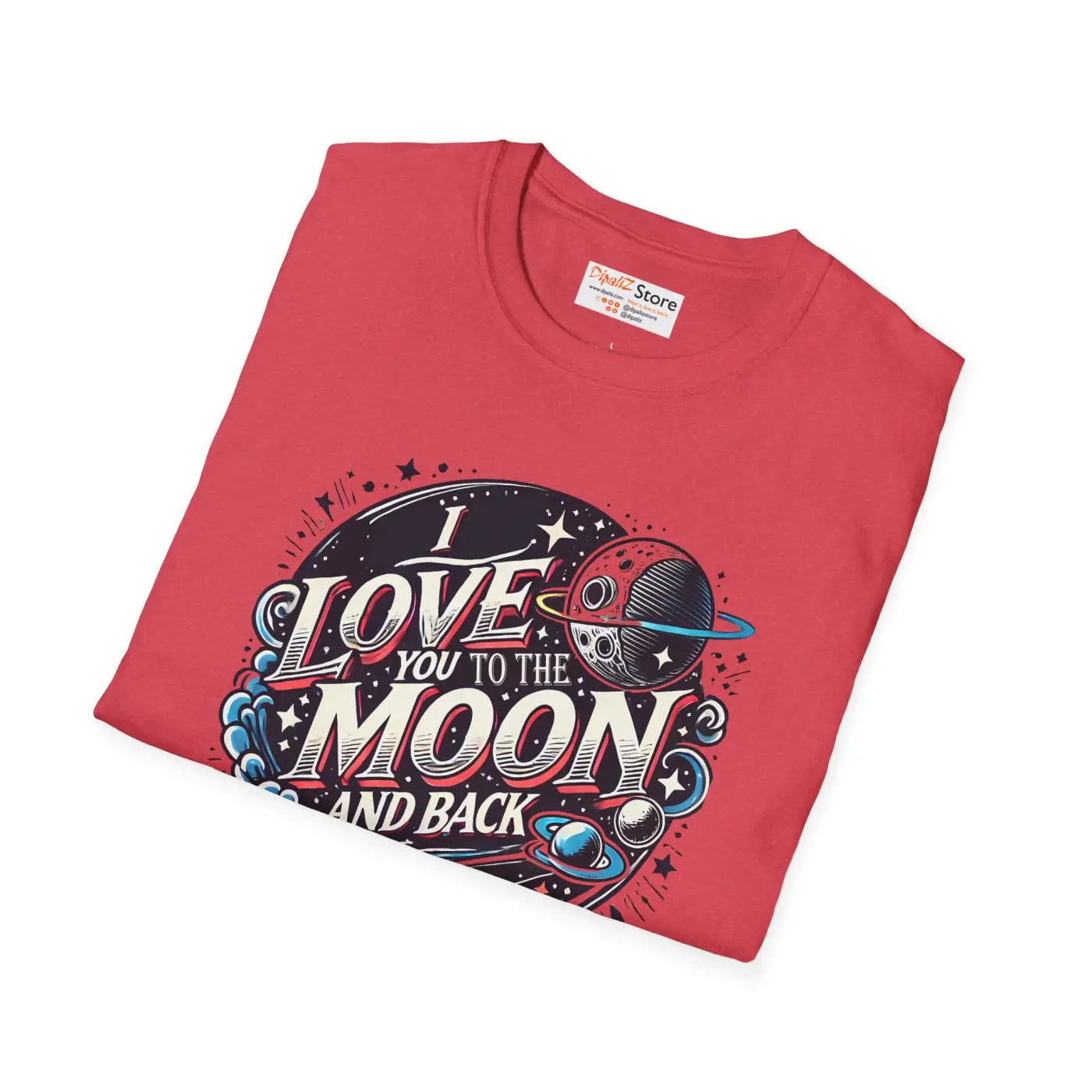 Unisex Softstyle Tee - Love You to the Moon and Back - DipaliZ