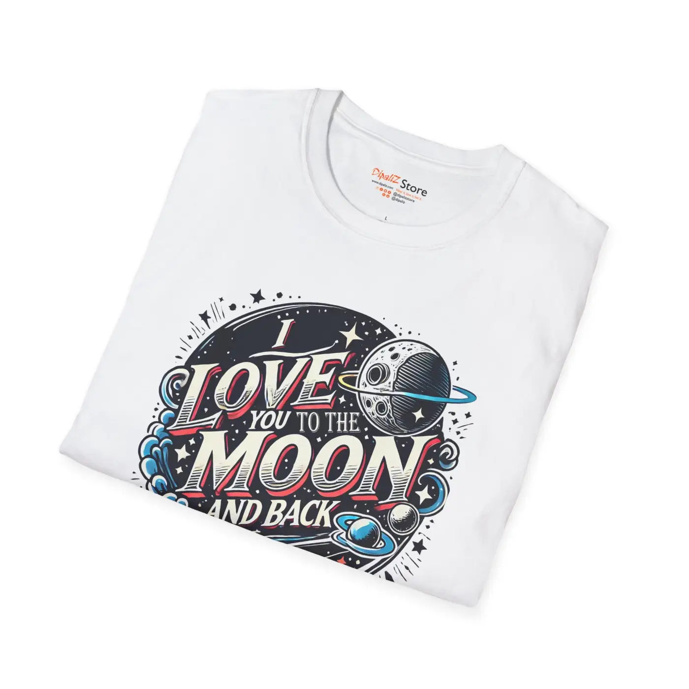 Unisex Softstyle Tee - Love You to the Moon and Back - DipaliZ