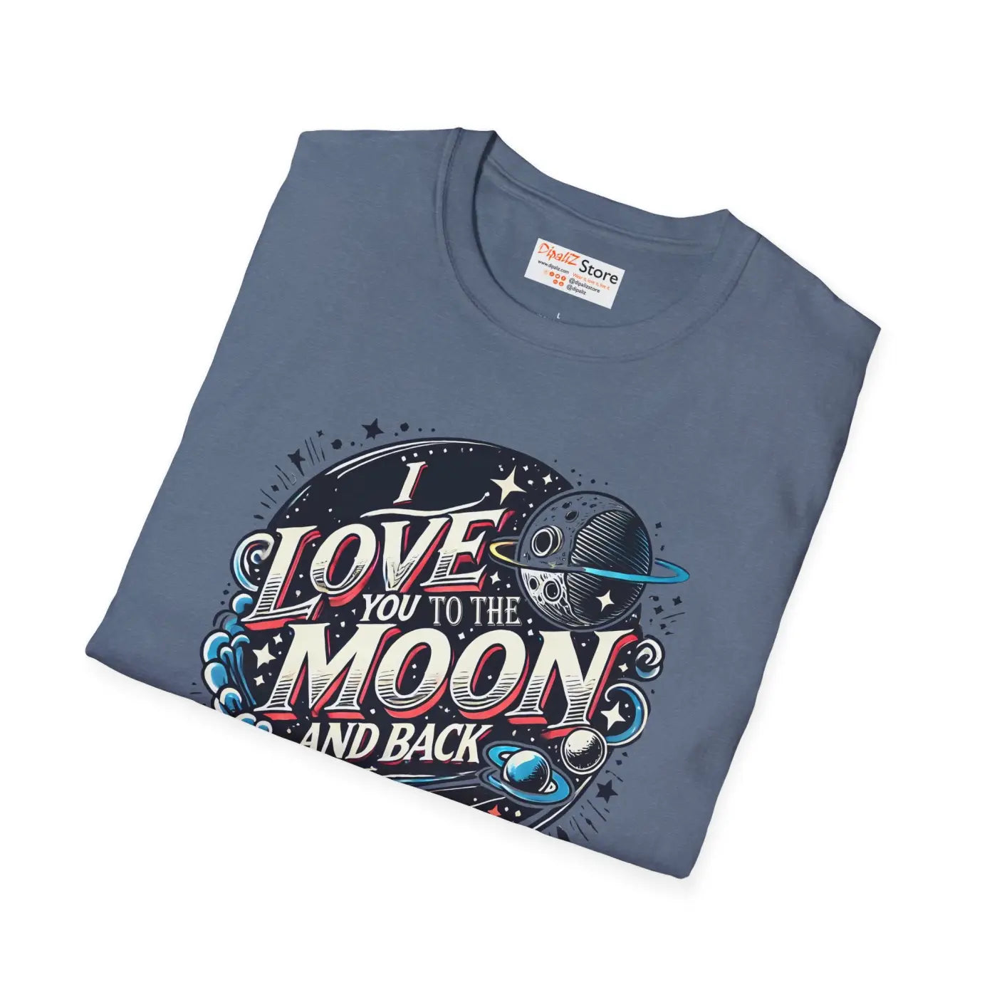 Unisex Softstyle Tee - Love You to the Moon and Back - DipaliZ