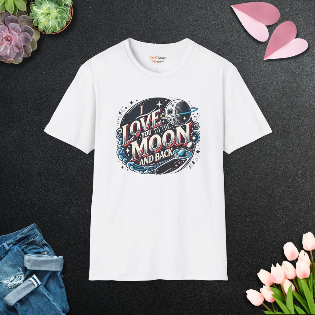 Unisex Softstyle Tee - Love You to the Moon and Back - DipaliZ