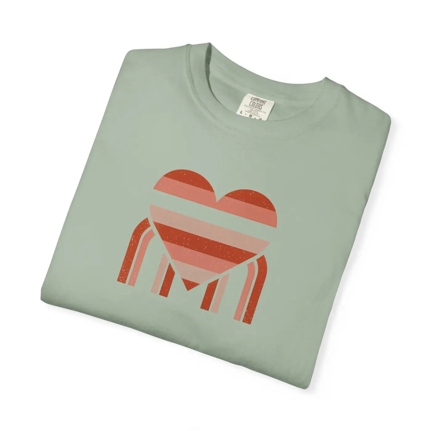 Love Pie Graphic Tee - Vintage Retro Heart Design - DipaliZ