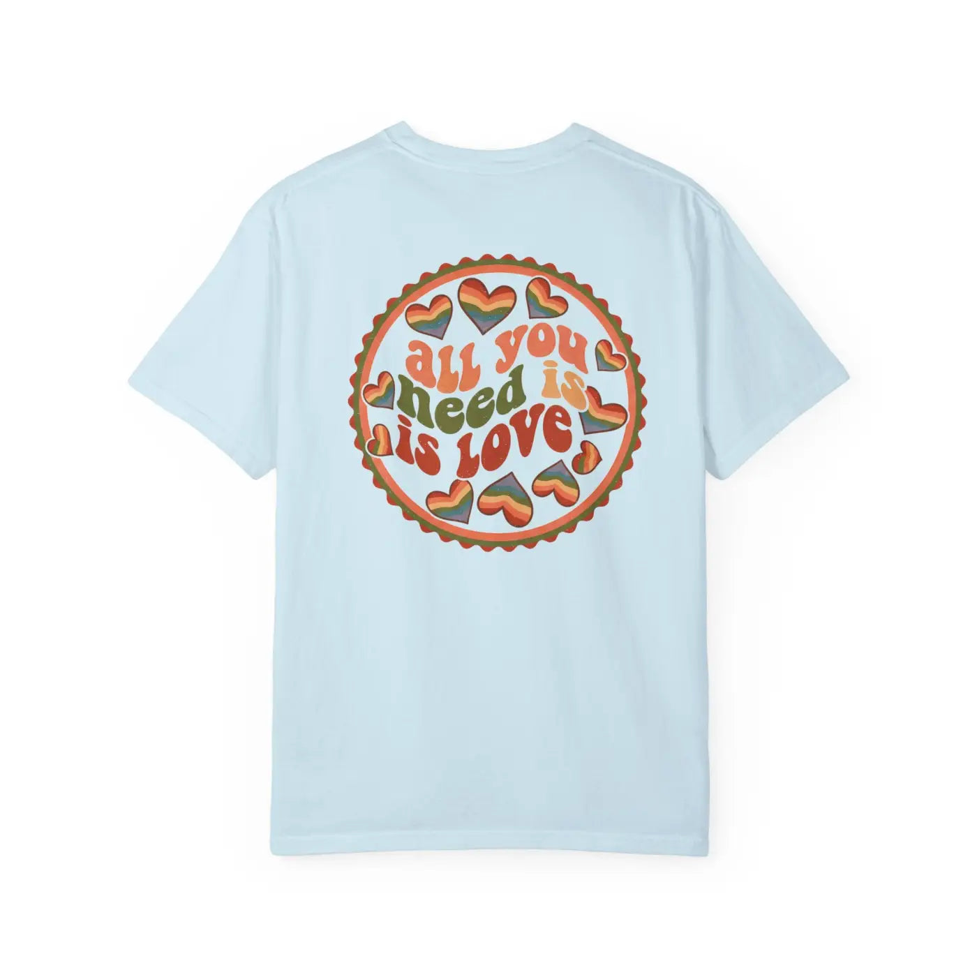 Love Pie Graphic Tee - Vintage Retro Heart Design - DipaliZ