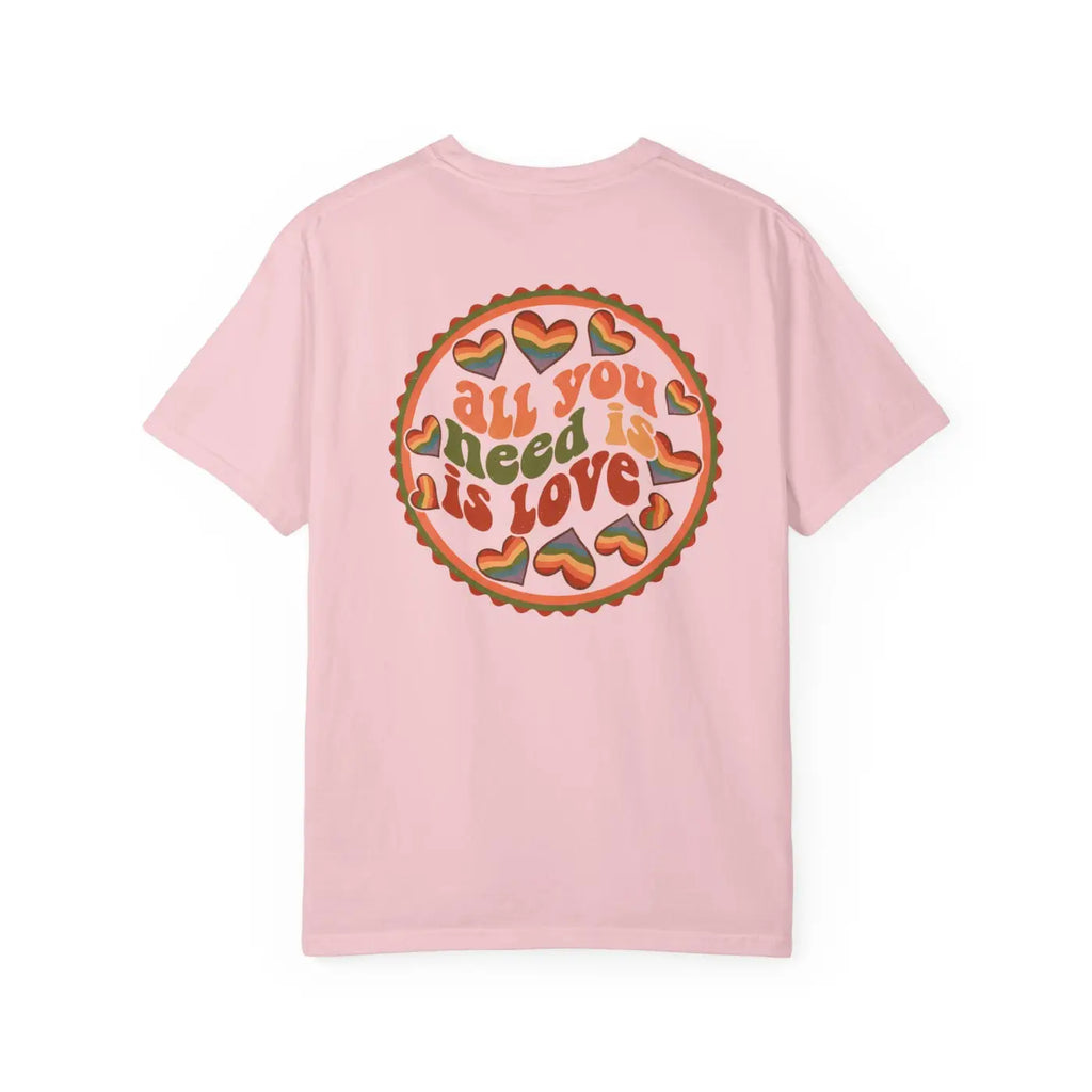 Love Pie Graphic Tee - Vintage Retro Heart Design - DipaliZ